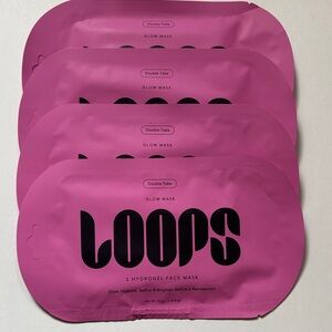 Loops | Bundle of 4 Packs of Double Take Glow Mask Hydrogel Face Mask Korean NWT